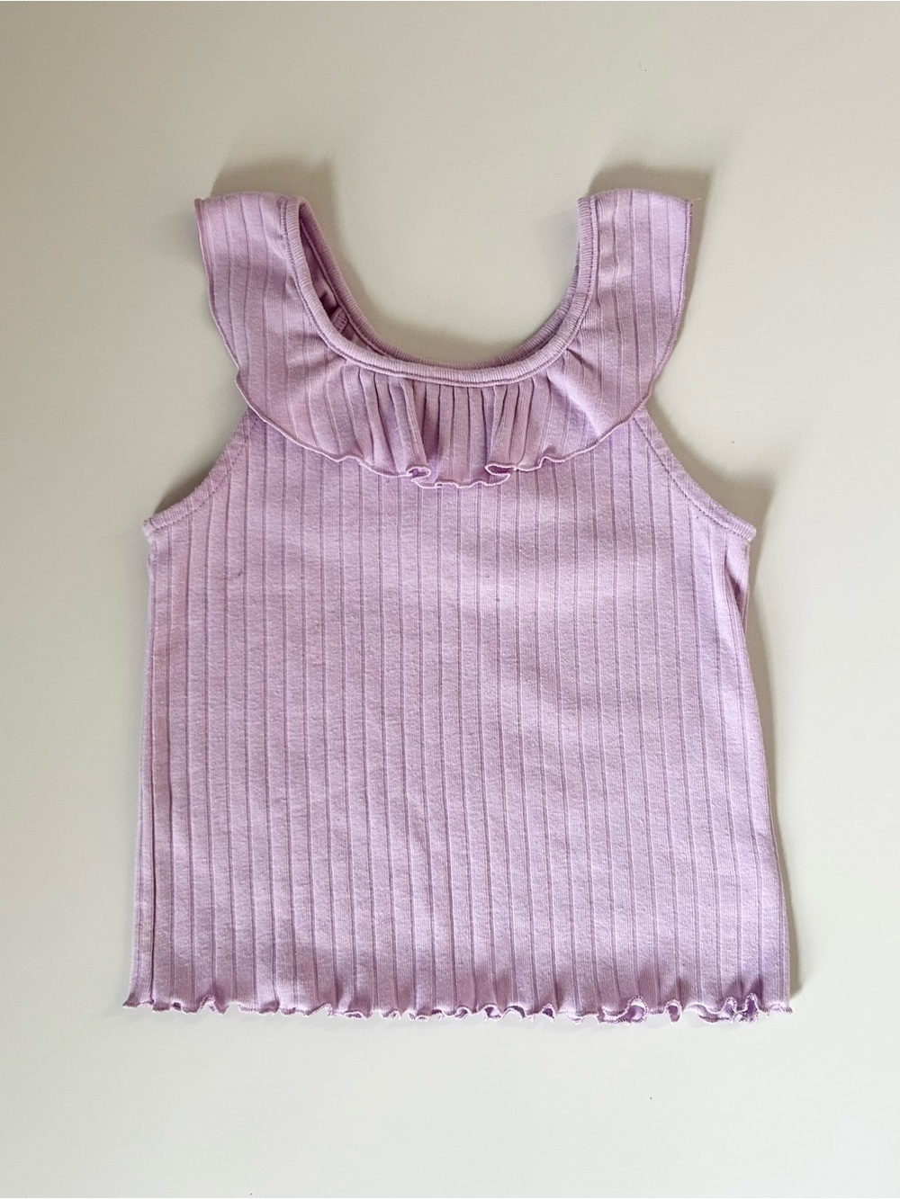 Cat & Jack Toddler Girls Ribbed Ruffle Tank Top Bundle - Picture 5 of 7